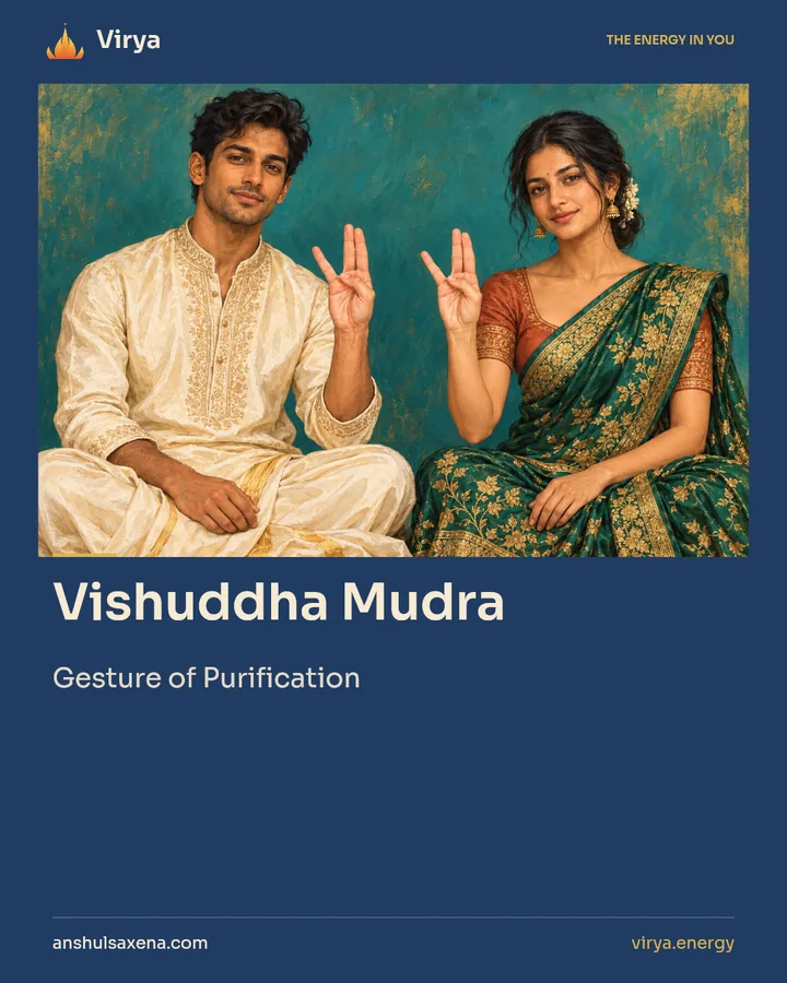 Vishuddha Mudra. Gesture of Purification.
