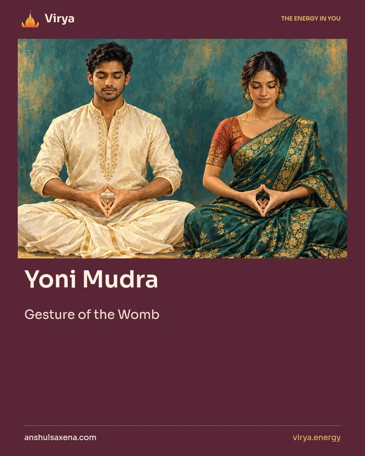 Yoni Mudra. Gesture of the Womb.
