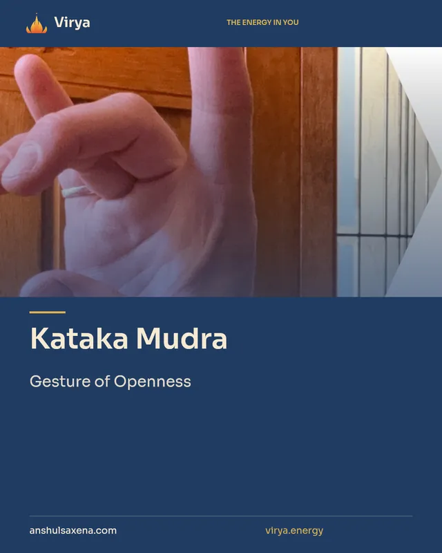 Kataka Mudra. Gesture of Openness. Virya. anshulsaxena.com. virya.energy.